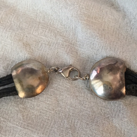 Leather 925 Stamped Exquisite Necklace - Picture 6 of 8